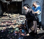 Įtariama padegta Duonos ir Žuvies Padauginimo bažnyčia Tabhoje