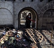 Įtariama padegta Duonos ir Žuvies Padauginimo bažnyčia Tabhoje