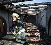 Įtariama padegta Duonos ir Žuvies Padauginimo bažnyčia Tabhoje