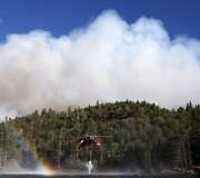 Gaisro Kalifornijoje dūmai