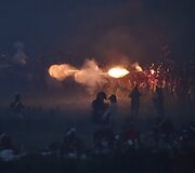Vaterlo mū&scaron;io inscenizacija Belgijoje