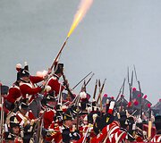 Vaterlo mū&scaron;io inscenizacija Belgijoje