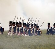 Vaterlo mū&scaron;io inscenizacija Belgijoje