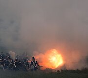 Vaterlo mū&scaron;io inscenizacija Belgijoje