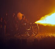 Vaterlo mū&scaron;io inscenizacija Belgijoje