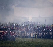 Vaterlo mū&scaron;io inscenizacija Belgijoje