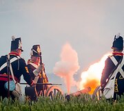 Vaterlo mū&scaron;io inscenizacija Belgijoje