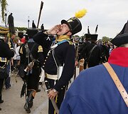 Vaterlo mū&scaron;io inscenizacija Belgijoje