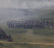 Vaterlo mū&scaron;io inscenizacija Belgijoje