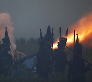 Vaterlo mū&scaron;io inscenizacija Belgijoje