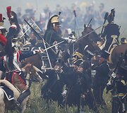 Vaterlo mū&scaron;io inscenizacija Belgijoje