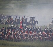 Vaterlo mū&scaron;io inscenizacija Belgijoje