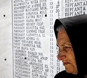 Loukia Gavrili, 86 metų, i&scaron;gyvenusi 1944 m. nacių surengtas Disotomo žudynes Graikijoje