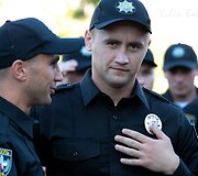 Ukrainos vidaus reikalų ministerija pristatė naujus policijos patrulius