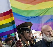 San Fransiske surengtas paradas Auk&scaron;čiausiajam teismui įteisinus tos pačios lyties santuokas