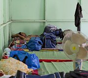 22 metus vergavęs Myint Naing laikino prieglobsčio stovykloje