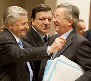 Linksmasis Eurogrupės vadovas Jeanas-Claude'as Junckeris