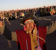 Bolivijoje Aimarų tauta sutinka naujuosius metus &ndash; per ilgiausią naktį Pietų pusrutulyje
