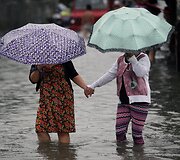 Filipinuose taifūno sukelti potvyniai