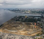 Žemutinio Naugardo sala, kurioje pradėtos stadiono statybos