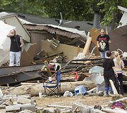 Staigaus potvynio Kentukyje padariniai