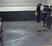 Policininkai valo kraują i&scaron; are&scaron;tinės, kurioje nu&scaron;auti trys &bdquo;Mara Salvatrucha&ldquo; gaujos nariai