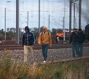 Migrantai Prancūzijoje mėgina pasiekti Didžiąją Britaniją per Eurotunelį