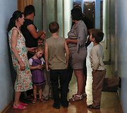 Pabėgėliai i&scaron; Rytų Ukrainos glaudžiasi sanatorijoje Korosty&scaron;ive