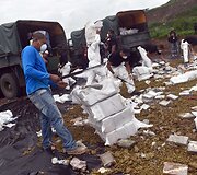 Panamoje naikinamos konfiskuotos narkotinės medžiagos