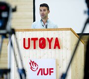 Jaunieji Norvegijos politiniai aktyvistai Utojos saloje