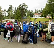 Jaunieji Norvegijos politiniai aktyvistai Utojos saloje
