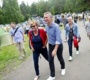 Jaunieji Norvegijos politiniai aktyvistai Utojos saloje