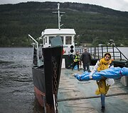 Jaunieji Norvegijos politiniai aktyvistai Utojos saloje