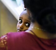 Migrantų mergaitė Vokietijoje