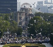 Atominės bombos mumetimo 70-ųjų metinių minėjimas Hiro&scaron;imoje