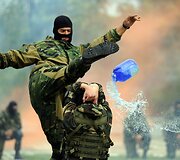 Baltarusų karys karių dienos minėjime