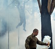 Ukrainos ultranacionalistų savanorių pulko &bdquo;Azov&ldquo; karių rungtynės