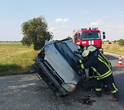 Atverčiamas automobilis
