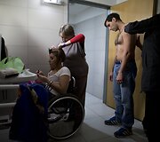 Tango invalido vežimėlyje &scaron;okanti Gabriela Fernanda Torres