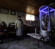 Ekvadoriečiai meldžiasi, kad dievas nuramintų i&scaron;siveržusį Kotopachio ugnikalnį