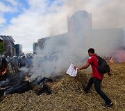 Protestuojantys ūkininkai Briuselyje