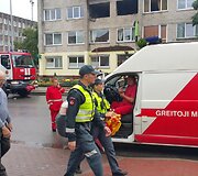Gaisras Tauragės daugiabutyje