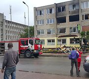 Gaisras Tauragės daugiabutyje