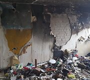 Gaisras Tauragės daugiabutyje