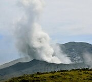 I&scaron;siveržė Aso ugnikalnis Japonijoje