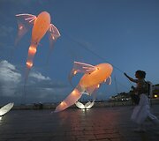&bdquo;Lumina&ldquo; &scaron;viesos festivalio darbai Kaskaise, Portugalijoje
