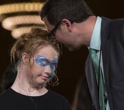 Niujorko mados savaitėje pasirodė modelis  Madeline Stuart, kuri serga dauno sindromu