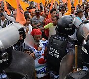 Protestai Nepale