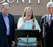 Kim Davis paleista i&scaron; are&scaron;tinės