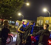 Policijos pareigūnai sulaiko vyri&scaron;kį